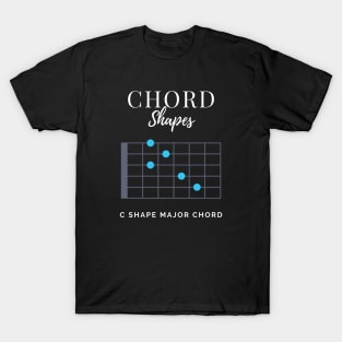 Chord Shapes C Shape Major Chord Tabs T-Shirt